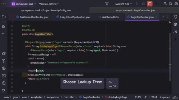 071 Logout Configurations for MVC or monolithic apps