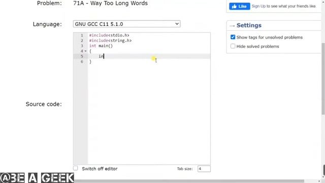 Way too long words codeforces solution @ BE A GEEK | Hindi | | Algorithm | | 71A | смотреть онлайн