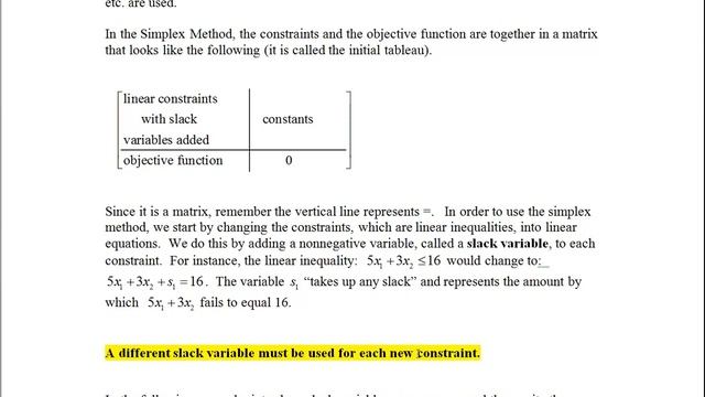 1630 Video 20 A geometric introductin to the simplex method смотреть онлайн