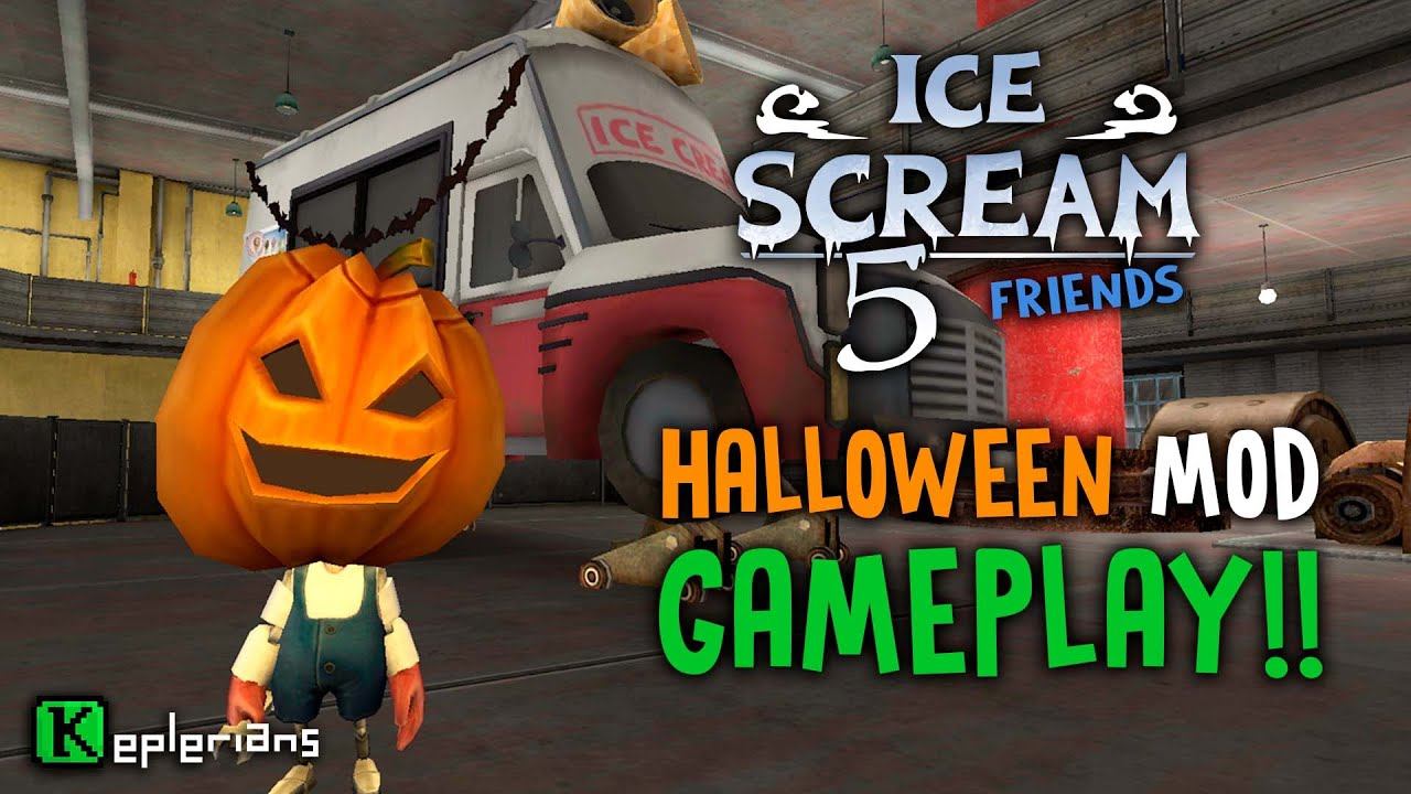 ICE SCREAM 5 HALLOWEEN MOD | SPOOKY Ending | NEW PUMPKIN ENEMIES