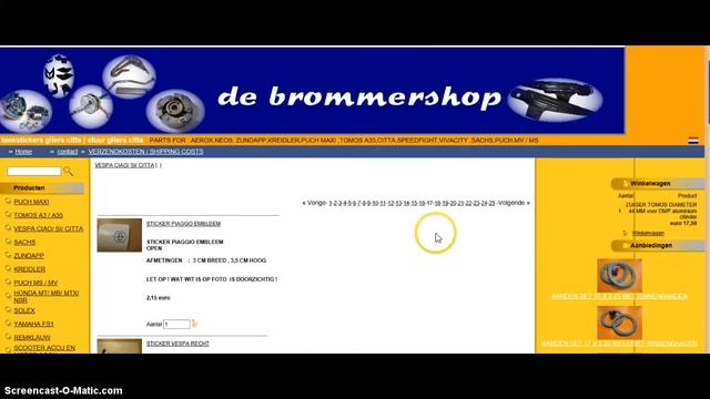 onderdelen gilera citta , vespa ciao , vespa si ,webshop смотреть онлайн