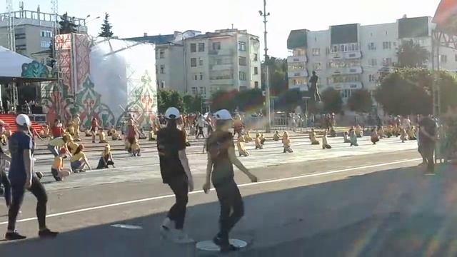 Репетиция "Сабантуя" на Красной площади в Чебоксарах 5.07.2018#таванен смотреть онлайн