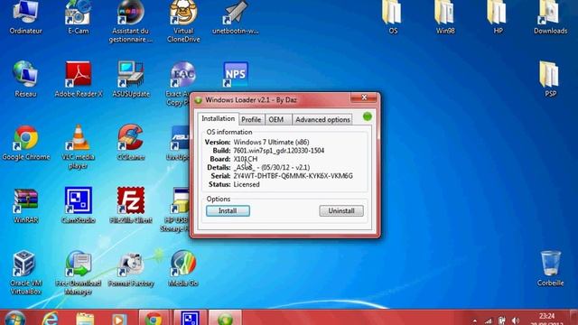 Activer Windows 7 avec Windows Loader 2.1 смотреть онлайн