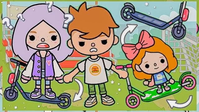 ВЛОГ: КАТАЕМСЯ НА САМОКАТАХ ТОКА БОКА // ВЛОГ тока бока смотреть онлайн