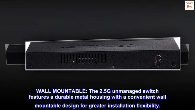 TRENDnet 8-Port Unmanaged 2.5G Switch, 8 x 2.5GBASE-T Ports, 40Gbps Switching Capacity, Backwards смотреть онлайн