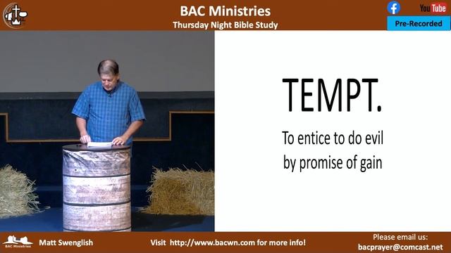 BAC: Thursday Night Bible Study | 8/3/2023 смотреть онлайн
