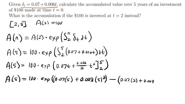 Force of Interest Examples | Exam FM | Financial Mathematics - JK Math смотреть онлайн