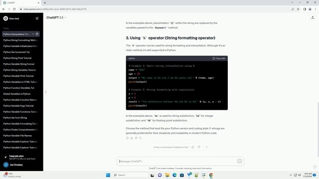 python variable interpolation смотреть онлайн