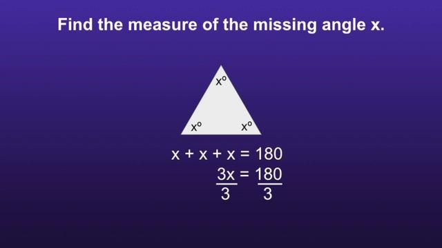 How to Find Missing Angle(s) in a Triangle | Writing an Equation to Solve for x смотреть онлайн