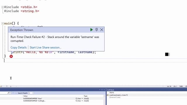 scanf – Why you should NEVER use it (Program C In Visual Studio Course) смотреть онлайн