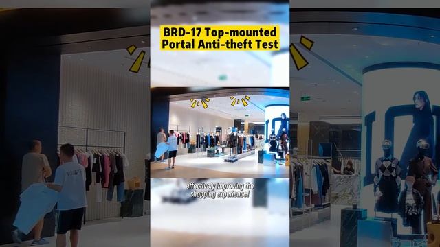 BRD-17 Top-mounted RFID Portal Anti-theft Field Test смотреть онлайн