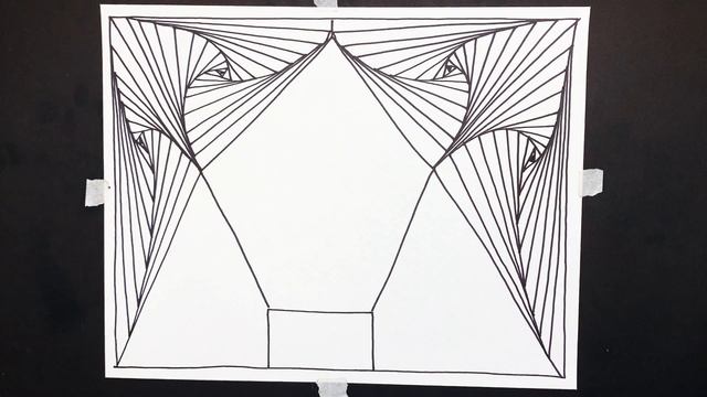 Cool line drawing illusion No. 55 / The Pentagon / daily therapy / satisfying drawing / 3D drawing смотреть онлайн