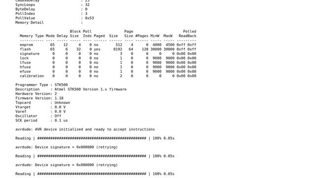 Arduino: Problem with programming an ATtiny85: Error - avrdude: Yikes! Invalid device signature смотреть онлайн