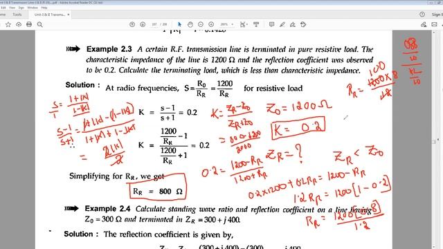 JNTUK R 19 II ECE II SEM SUB EMWTL UINT II TOPIC Transmission Lines II Examples Lecture 05 By NVS смотреть онлайн