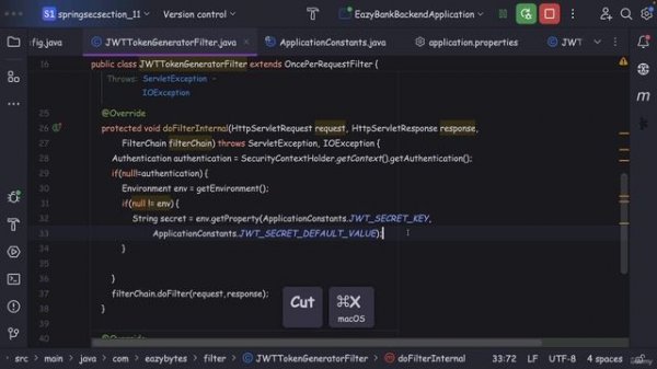 113 Building logic to generate the JWT tokens