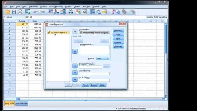 simple linear regression in 8 steps (part 1 - in spss) смотреть онлайн