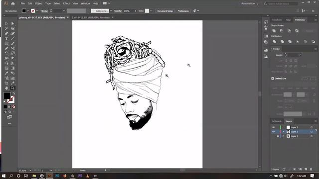 how to draw vector dreads in adobe illustrator using a huion inspiroy h640 speedart смотреть онлайн