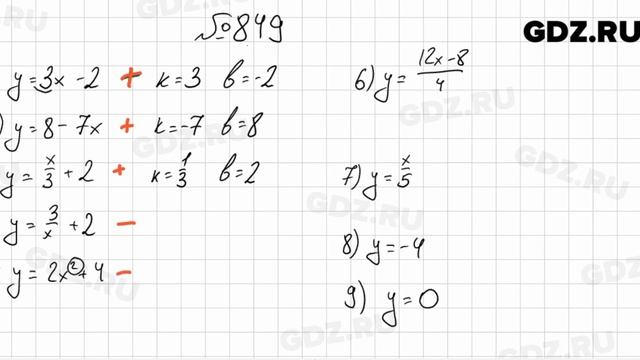 № 849 - Алгебра 7 класс Мерзляк