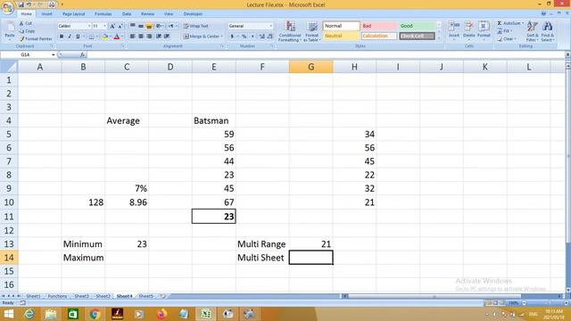 Lecture #7 Minimum + Maximum Function смотреть онлайн
