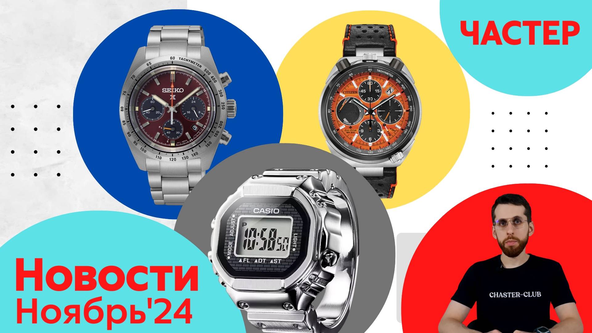 Кольца, Мода, Авто / Анонсы Casio, Seiko и Citizen