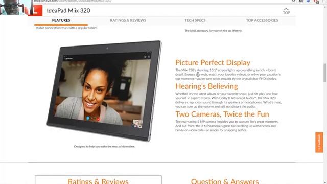 The Lenovo Miix 320 (Specs) смотреть онлайн
