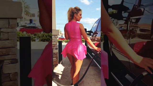 Britney Spears song in shiny Latex Dress #shortviral смотреть онлайн
