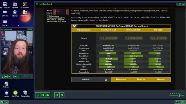 RTX 4060Ti 8 et 16GB ? La RX 7600 en embuscade, les newzasses смотреть онлайн