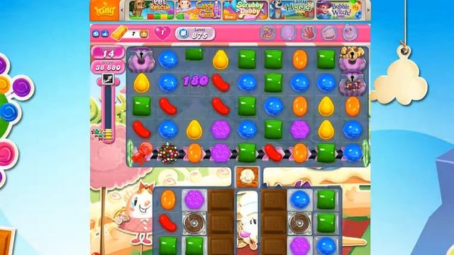 Candy Crush Saga Level 875  Score 97 400 By  Funny❣ Hard Level