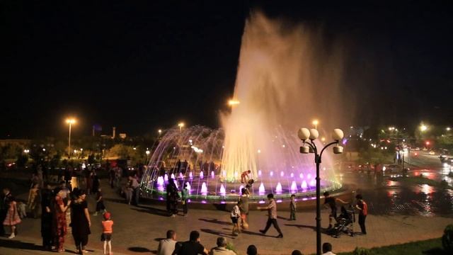 Самарканд, музыкальный фонтан. Песня про Самарканд. май 2014. смотреть онлайн