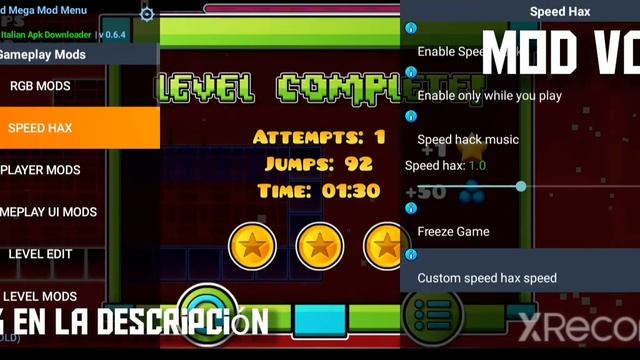 Actualización Mod menu v0.6 goemetry dash/ link abajo смотреть онлайн