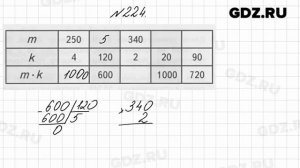 № 224 - Математика 4 класс 2 часть Моро
