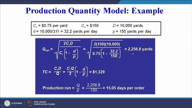 Lecture 55 Production Quantity Model смотреть онлайн
