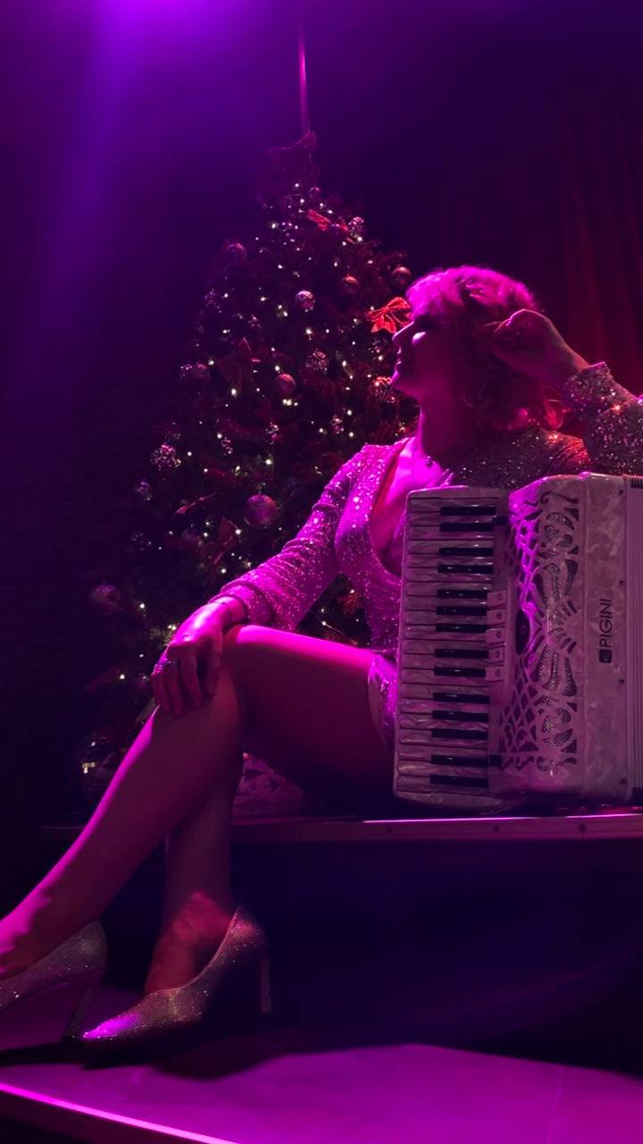 Новогоднее, 2025 #аккордеонистка #артистка
