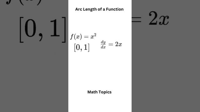 Arc Length of a Function #matematicas #maths #calculus смотреть онлайн