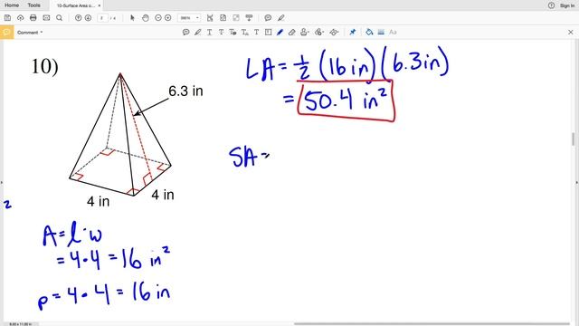 KutaSoftware: Geometry- Surface Area Of Pyramids And Cones Part 2 смотреть онлайн