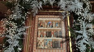 Украшение иконы в православном храме