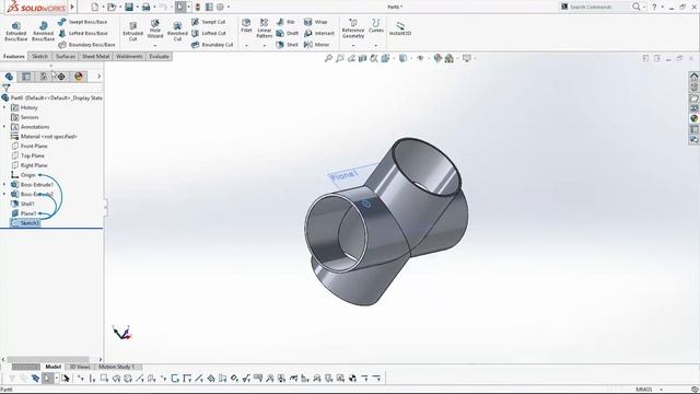 SolidWorks Tutorial 9 Circular Pattern and Linear Pattern смотреть онлайн