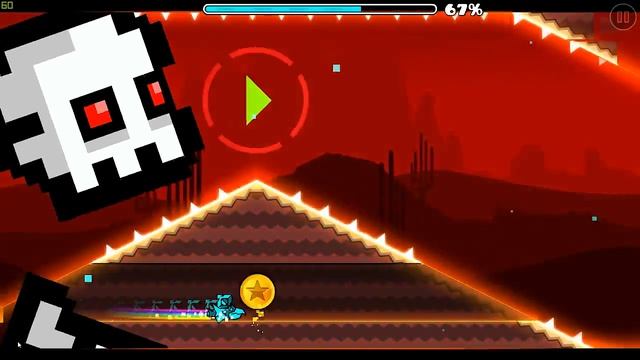 Geometry Dash Subzero - прохождение уровня Press Start смотреть онлайн