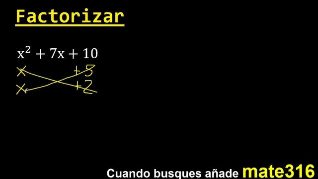 Factorizar x^2+7x+10 , factores primos , metodo de aspa simple y comprobacion смотреть онлайн