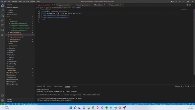 Angular Tutorial 2 - Understanding String Interpolation смотреть онлайн