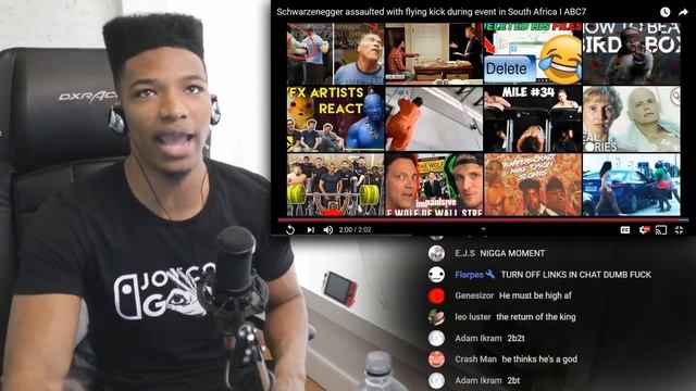 ETIKA REACTS TO ARNOLD SCHWARZENEGGER GETTING DROP KICKED BY A KID смотреть онлайн
