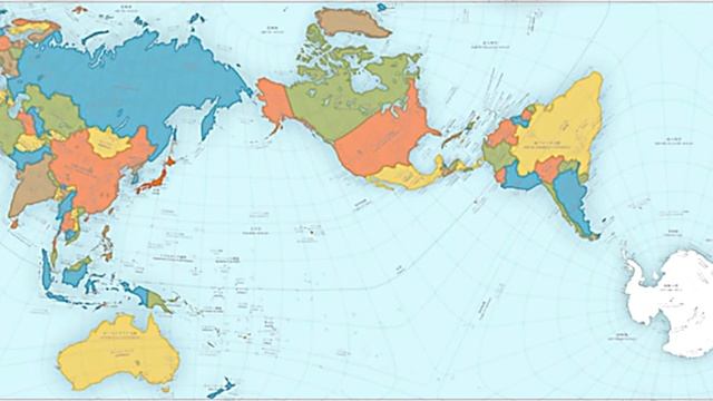 Authagraph World Map turns the Earth into a rectangle using tetrahedrons смотреть онлайн