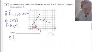 На координатной плоскости изображены векторы a и b Найдите скалярное произведение a b