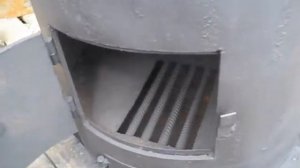 Печь для бани ＂Круглая＂из 530 трубы своими руками Видео обзор +чертежи #печидлябанисвоимируками