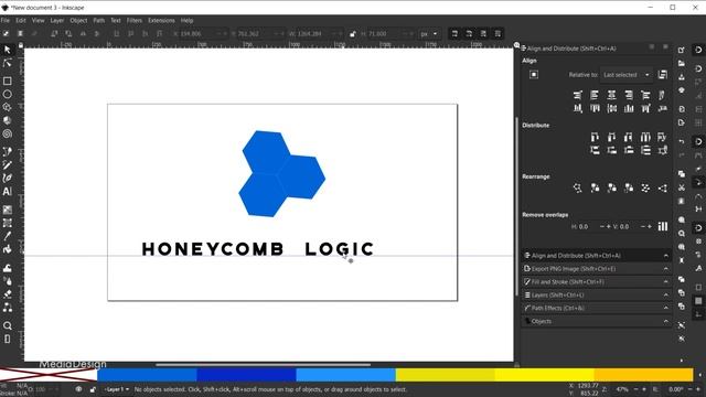 Inkscape Vector Logo Design Tutorial | Hexagon Logo with Text смотреть онлайн