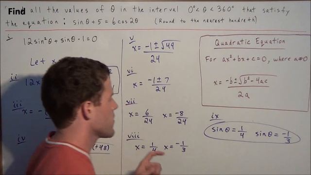 Solving Trigonometric Equations with the Quadratic Formula - Trigonometry смотреть онлайн