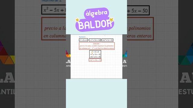 Solución álgebra de Baldor ejercicio 19 #algebradebaldor #maths #algebralineal #educacion #aprende смотреть онлайн