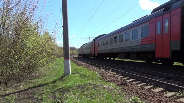 Отправление ЭД4М-0433 с приветливой бригадой от о.п. Коровино. смотреть онлайн