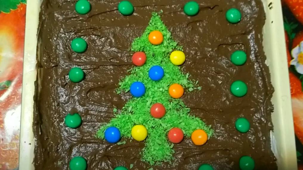 ТОРТ БЕЗ ВЫПЕЧКИ НОВОГОДНИЙ смотреть онлайн