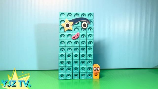 Numberblocks 0-100 learning counting 1-100 from Number color rainbow blocks MathLink Cubes смотреть онлайн